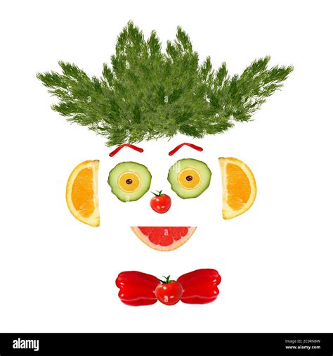 Smiling Face Made Fruits Vegetables Hi Res Stock Photography And Images