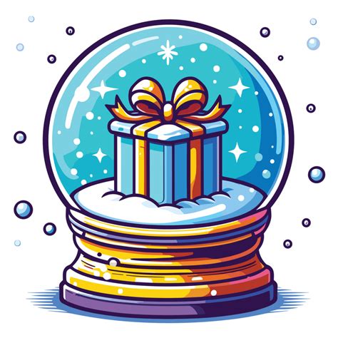 Christmas Snowglobe Clipart Ai Generative 33642055 Png