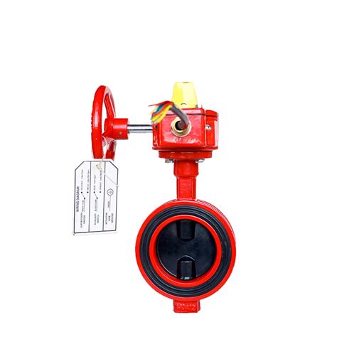 300psi UL FM Approved Wafer Type Indicating Butterfly Valve For