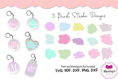 Keychain Brush Stroke Svg Cricut Free Free SVG Cut Files