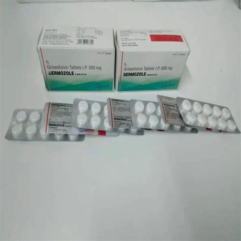 Griseofulvin 500mg Tablets, Packaging Type: Stripe at Rs 80/stripe in ...