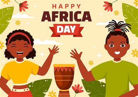 Premium Vector Happy Africa Day On May Illustration With Culture