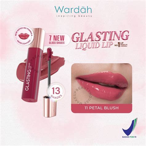 Jual Wardah Glasting Liquid Lip Hi Pigmented Glass Color Ringan