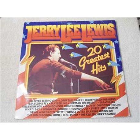 Jerry Lee Lewis - 20 Greatest Hits LP Vinyl Record For Sale - IMPORT