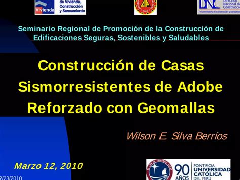 PDF Construcción de Casas Sismorresistentes de Adobe Reforzado con