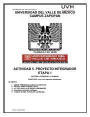 A Yrvnf Pdf Universidad Del Valle De Mexico Universidad Del Valle De