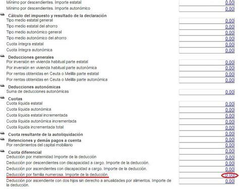 Cómo incluir la Deducción por familia numerosa de 1 200 del Cheque