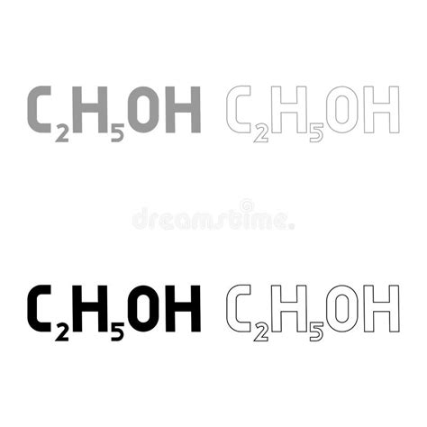 Ethanol C2h5oh Molecule It Is A Primary Alcohol An Alkyl Alcohol Structural Chemical Formula