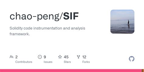 GitHub Chao Peng SIF Solidity Code Instrumentation And Analysis