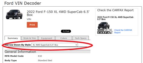 Ford Vin Thread Vs Ford Vin Decoder F150gen14 2021 Ford F 150 Tremor Raptor Forum 14th