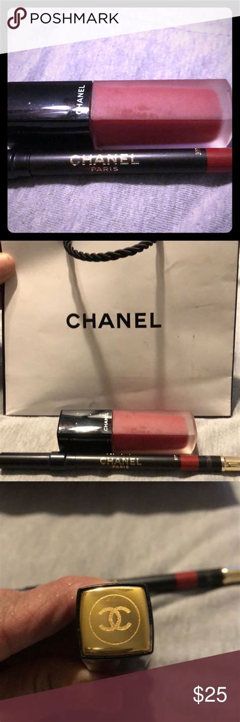 Authentic Chanel Lip Liner and Matte Lipgloss