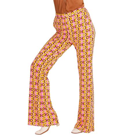 Pantalon Disco Psychedelique Orange Femme