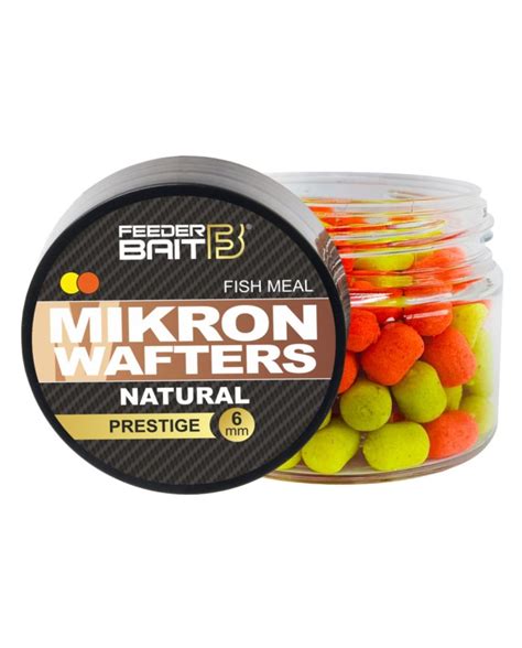 Mikron Wafters FEEDER BAIT 4 6mm Natural 25ml pomarańczowo żółte