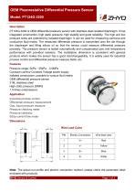 ZHYQ Differential Pressure Sensor PT124G 3200 For Pressure Measurement