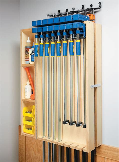 Quick And Easy Clamp Rack Wall Mounted Workshop Storage