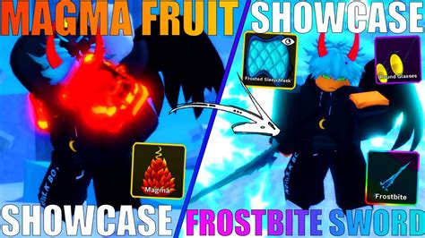 SHOWCASE DA NOVA FRUTA MAGMA NOVA ESPADA FROSTBITE DEMON PIECE