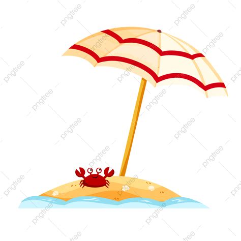 Gambar Payung Pantai Panas Musim Panas Adat Panas Png Transparan