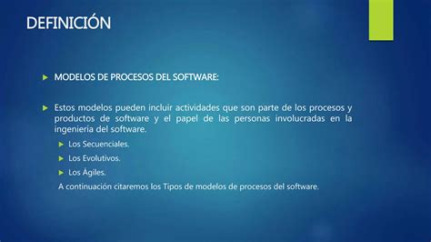 Modelos Del Proceso Del Software PPT