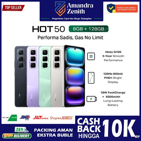 Jual Infinix Hot 50 8 128 Garansi Resmi Infnix Indonesia Segel Baru