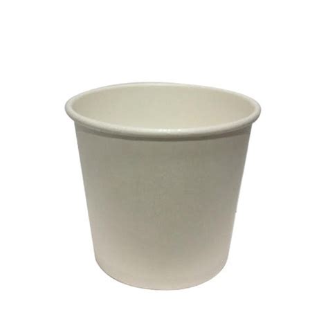 White Plain Round Eco Friendly And Disposable Paper Cup For Party And