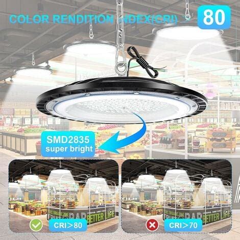 LED High Bay lumière 100W Projecteur LED Intérieur Blanc Froid IP65