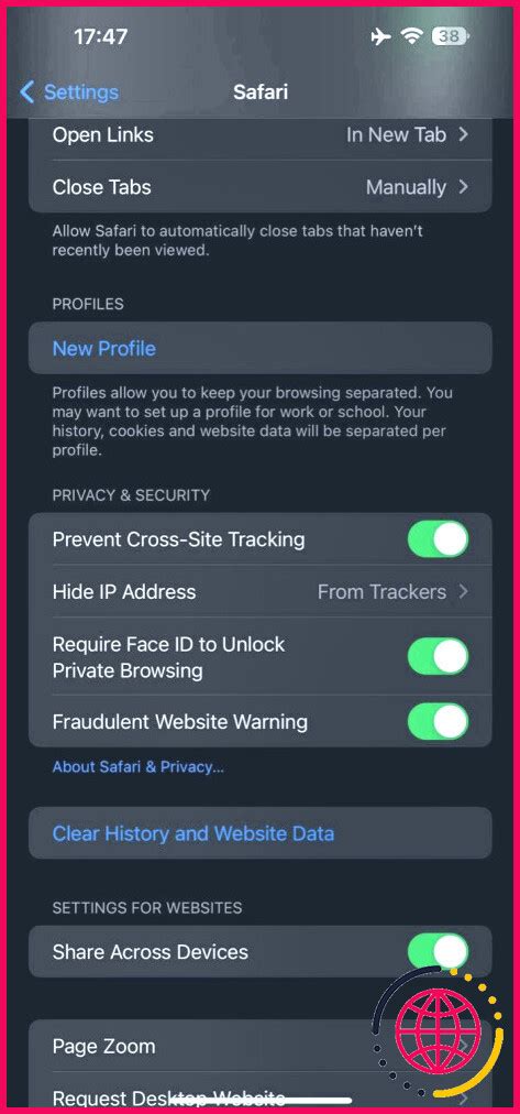 Comment Cr Er Et Utiliser Des Profils Safari Sur Un Iphone Et Un Ipad