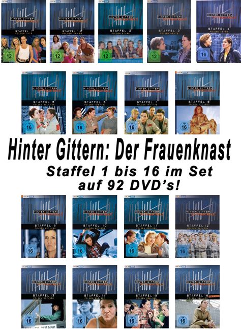 92 Dvds Hinter Gittern Der Frauenknast Staffel 1 16 Im Set