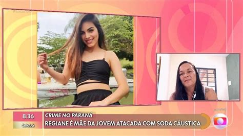 Mãe de jovem atacada soda cáustica fala ao Encontro sobre estado da