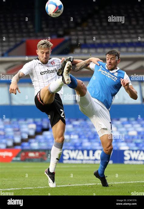 Rotherham United S Angus MacDonald Left And Birmingham City S Lukas