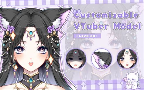 Custom Live D Vtuber Model Vtuber Design Custom Vtuber Model Vtuber