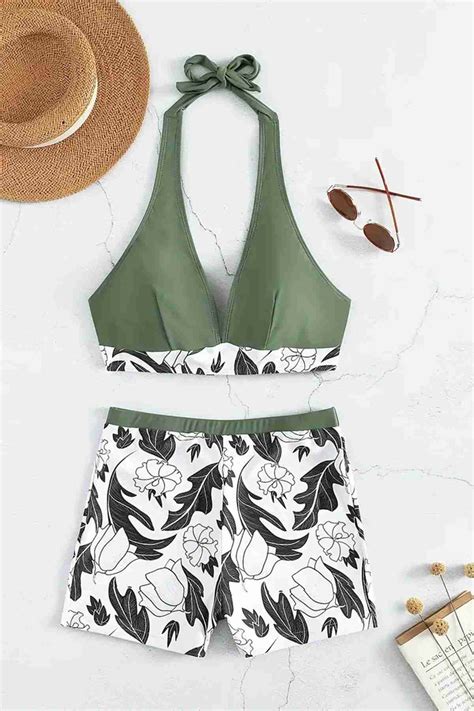 Angelsin Bask L Deniz Ortlu Bikini Tak M Kart Labilir Kapl Ok Renkli Bikini Tak M Angelsin