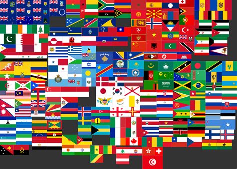 Flags Of All Countries Grouped By Similarity Online Technical