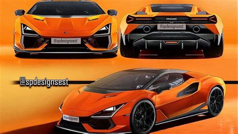 Lamborghini Huracan Replacement Imagined With Revuelto Styling