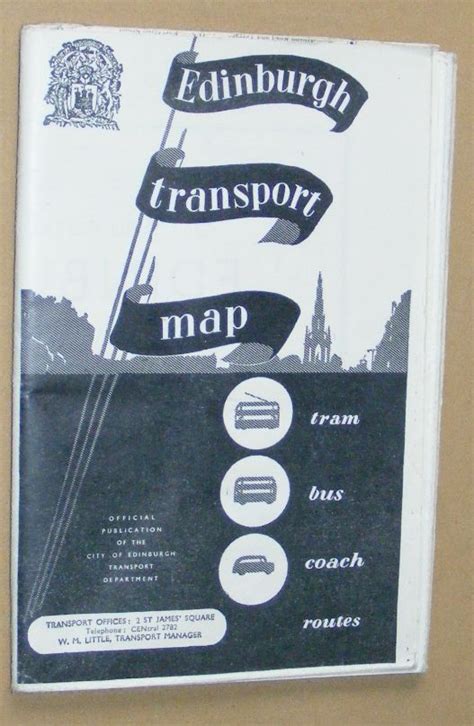 Edinburgh Transport Map: tram, bus, coach routes