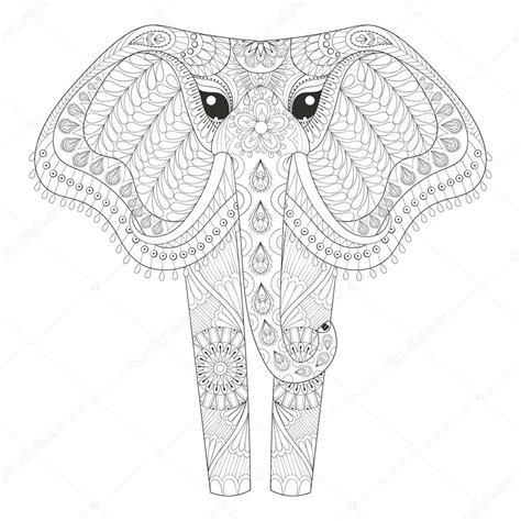 Adult Coloring Pages Elephant