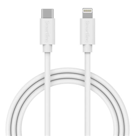 Smartline Câble USB C vers Lightning 1 mètre Blanc