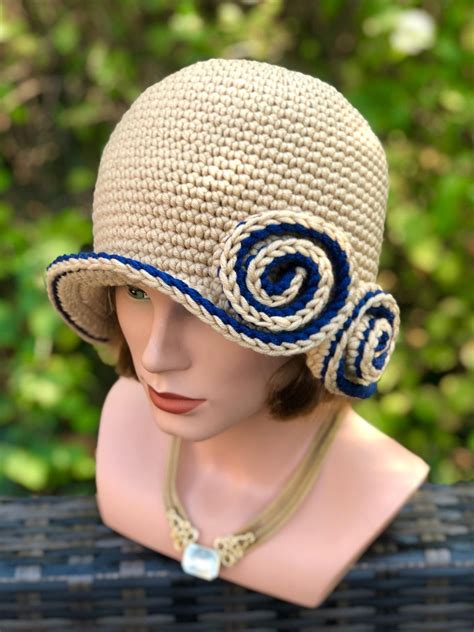 Crochet Cloche Hat Pattern Sorokina 1920s 1930s 1940s Vintage Etsy