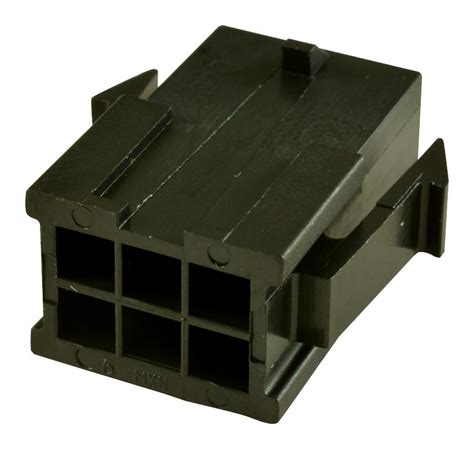 43020 0600 Molex Connector Housing Dual Row Panel Mount Farnell UK