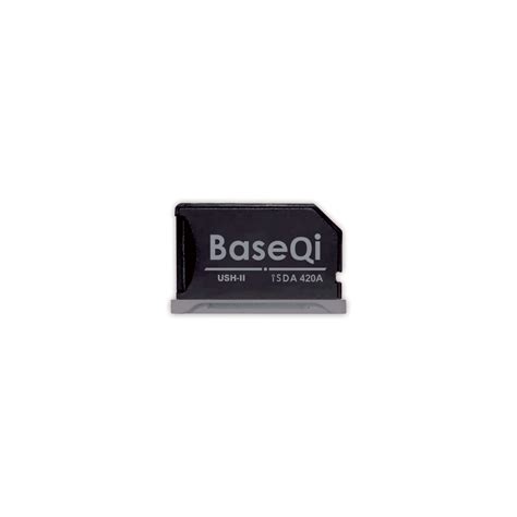 Baseqi Uhs Ii Aluminum Microsd Adapter For 2021 M1 Macbook Pro 14 And 16” Space Gray