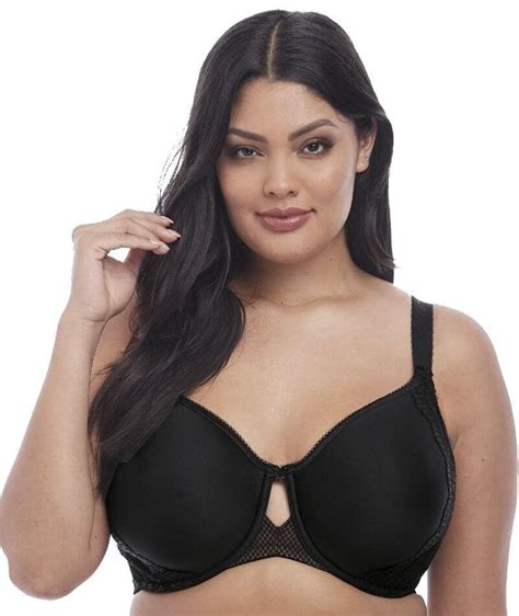 Elomi Charley Underwired Moulded Spacer Bra Black Curvy