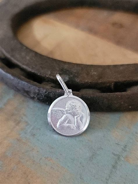 Sterling Silver Baby Angel Charm Raphael Charm Silver Angel Charms