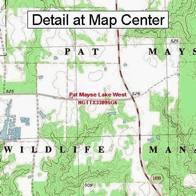 Amazon Usgs Topographic Quadrangle Map Pat Mayse Lake West