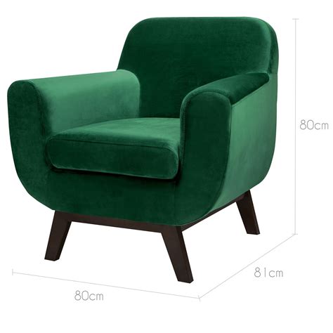 Fauteuil Copenhague En Velours Vert Achetez Les Fauteuils Copenhague