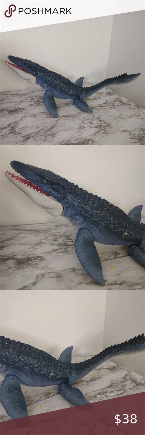 Jurassic World Fallen Kingdom Mosasaurus Real Feel 28" Mattel 2017 | Jurassic world fallen ...