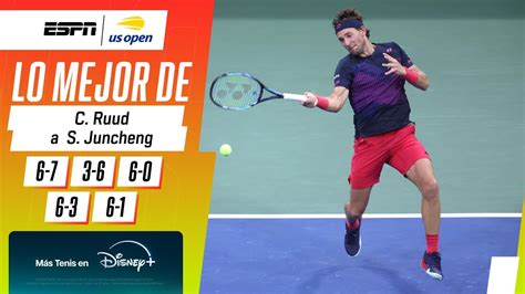 PARTIDAZO DE RUUD PARA UNA REMONTADA ANTE JUNCHENG EN EL US OPEN