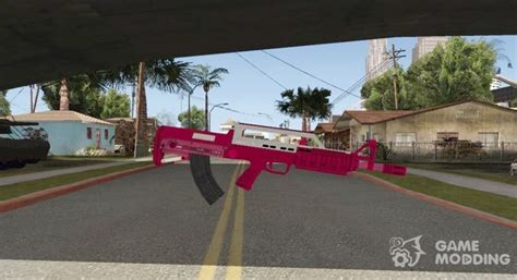 Bullpup Rifle Gta V Pink For Gta San Andreas