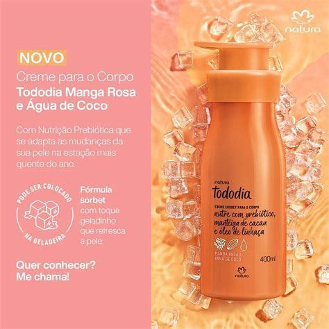 Creme Hidratante Manga Rosa E água De Coco Natura Em 2020 Cosmetic