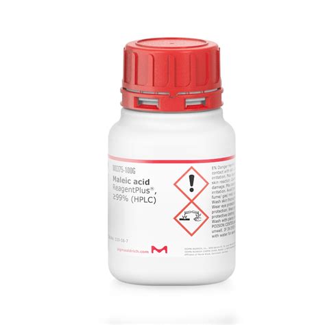 Sigma Aldrich M0375 Maleic Acid Reagentplus® ≥99 Hplc 100 Gr