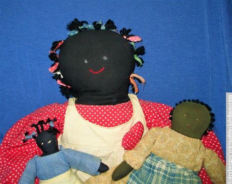 S S Black Cloth Folk Art Mammy Rag Dolls Deebeegee S