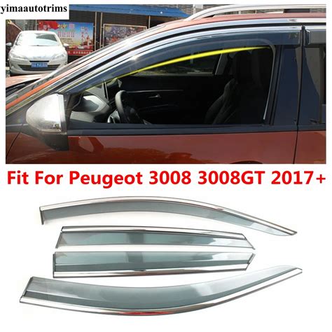 For Peugeot 3008 3008GT 2017 2022 Car Weather Shield Window Visor Sun